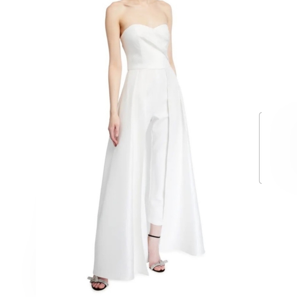 NWT Black Halo - white Caine jumpsuit with skirt size 10